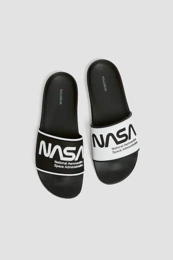 Men’s-NASA-Slide-Sandals-PullBear - Rank Magazine