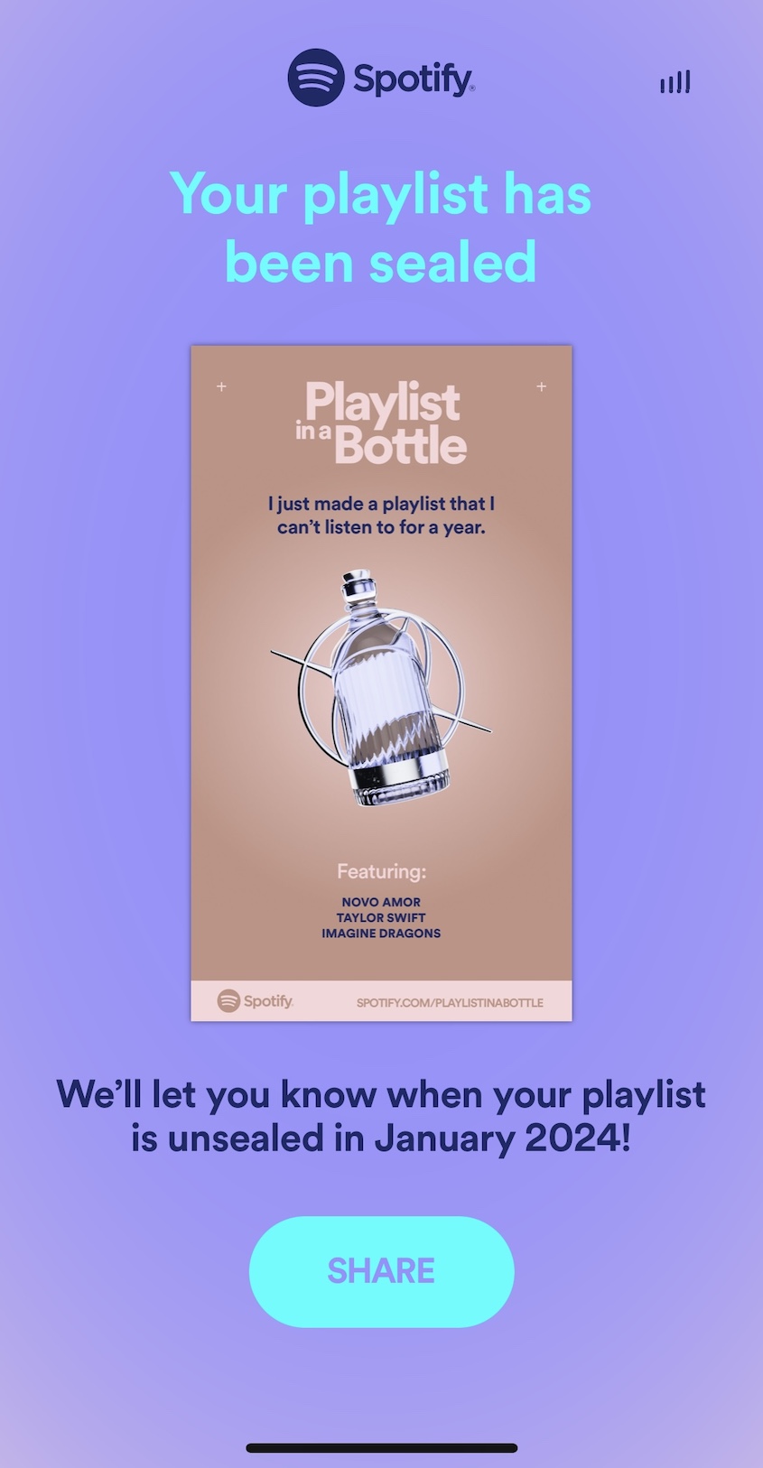 Create a Spotify Playlist in a Bottle and Let Your Musical Journey in