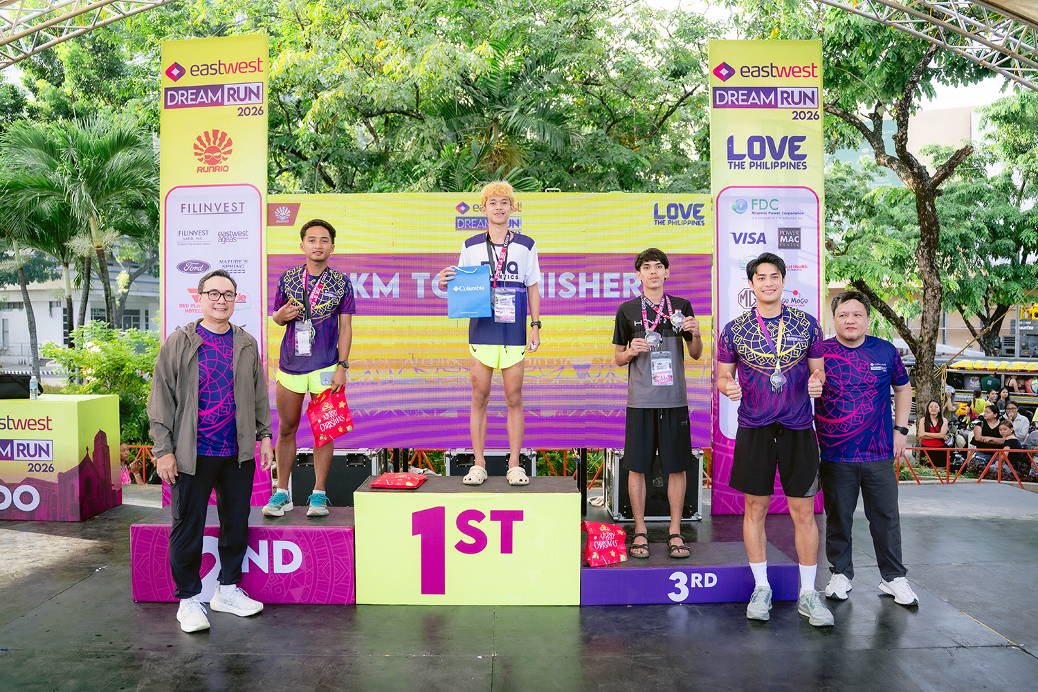 EastWest Dream Run CDO 21KM podium finishers (men)